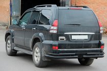 Toyota Land Cruiser Prado 120 2002–2009 Zadnji dvojni kotni loki AK003-1 Black (2 kos, nerjavno jeklo) fotografija 3
