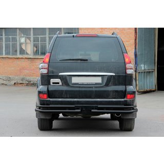 Zadnji dvojni kotni loki AK003-1 Black (2 kos, nerjavno jeklo) Toyota Land Cruiser Prado 120 2002–2009 fotografija 2