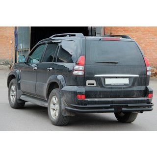 Zadnji dvojni kotni loki AK003-1 Black (2 kos, nerjavno jeklo) Toyota Land Cruiser Prado 120 2002–2009 fotografija 3