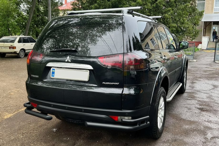 Mitsubishi Pajero Sport 2008–2015 Zadnji zaščitni lok AK003-Double Black (2 kos, nerjaveče jeklo) Image