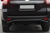 Toyota Land Cruiser Prado 150 2009–2023 Zadnji zaščitni lok AK008 Black (nerjaveče jeklo) fotografija 2