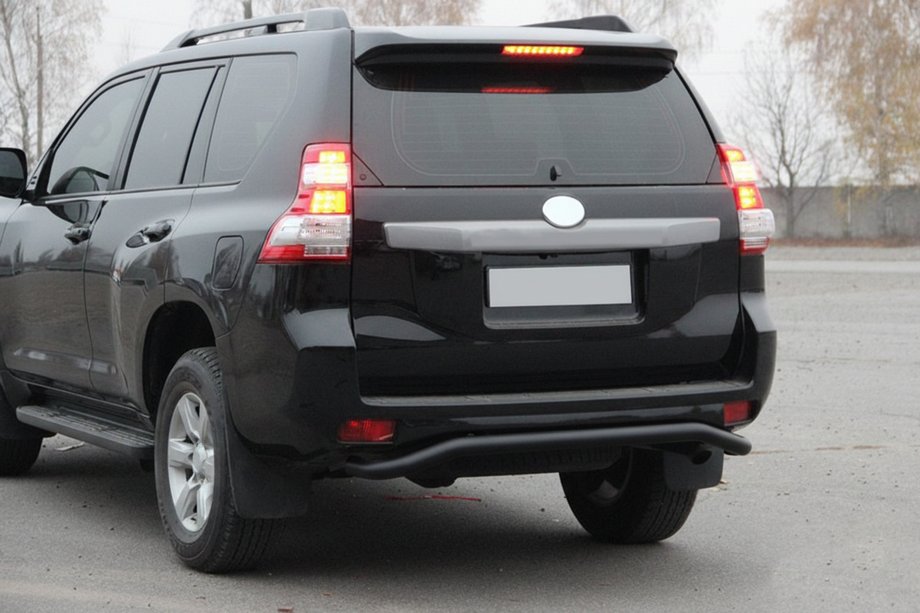 Toyota Land Cruiser Prado 150 2009–2023 Zadnji zaščitni lok AK008 Black (nerjaveče jeklo) Image