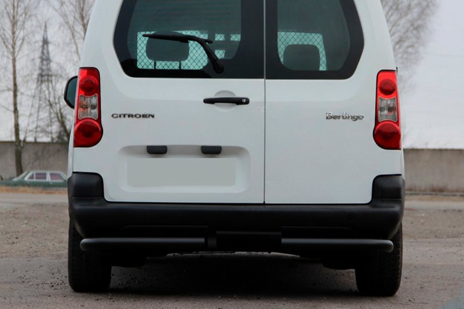 Peugeot Partner Tepee 2008–2018 Zadnji vogali AK-003 Black (nerjavno jeklo) Image