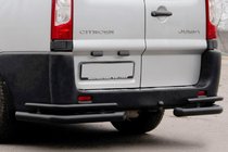 Peugeot Expert 2007–2016 Zadnji kotni loki AK-003-Double Black (2 kos., inox) fotografija 1