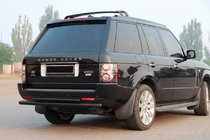 Range Rover III L322 2002–2012 Zadnji zaščitni lok AK002-Dvojni Black (nerjaveče jeklo) fotografija 3