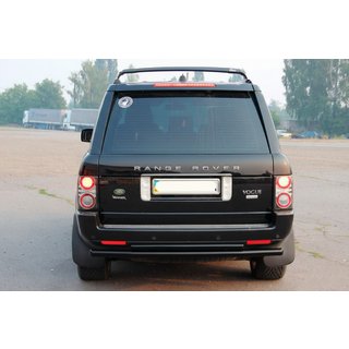 Zadnji zaščitni lok AK002-Dvojni Black (nerjaveče jeklo) Range Rover III L322 2002–2012 fotografija 2