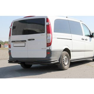 Zadnji vogalni ščitniki AK003-Double Black (2 kos, nerjaveče jeklo) Mercedes Viano 2004–2014 fotografija 1