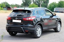 Nissan Qashqai 2014–2021 Zadnji zaščitni lok AK007-1 Black (nerjaveče jeklo) fotografija 3