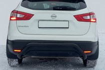 Nissan Qashqai 2014–2021 Zadnji zaščitni lok AK007-1 Black (nerjaveče jeklo) fotografija 2