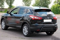 Nissan Qashqai 2014–2021 Zadnji zaščitni lok AK007-1 Black (nerjaveče jeklo) fotografija 4
