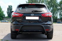Nissan Qashqai 2014–2021 Zadnji zaščitni lok AK007-1 Black (nerjaveče jeklo) fotografija 5