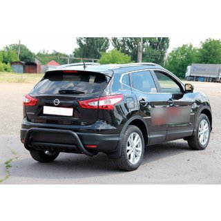 Zadnji zaščitni lok AK007-1 Black (nerjaveče jeklo) Nissan Qashqai 2014–2021 fotografija 3
