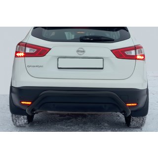 Zadnji zaščitni lok AK007-1 Black (nerjaveče jeklo) Nissan Qashqai 2014–2021 fotografija 2