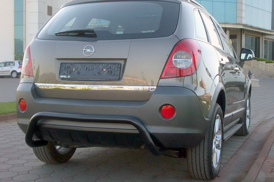 Opel Antara 2006–2017 Zadnji zaščitni lok AK007-1 Black (nerjavno jeklo) Image