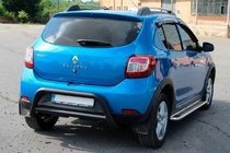 Renault Sandero 2013–2022 Zadnji lok AK007 Black (nerjavno jeklo) fotografija 4