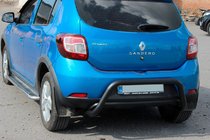 Renault Sandero 2013–2022 Zadnji lok AK007 Black (nerjavno jeklo) fotografija 6