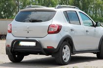 Renault Sandero 2013–2022 Zadnji lok AK007 Black (nerjavno jeklo) fotografija 2