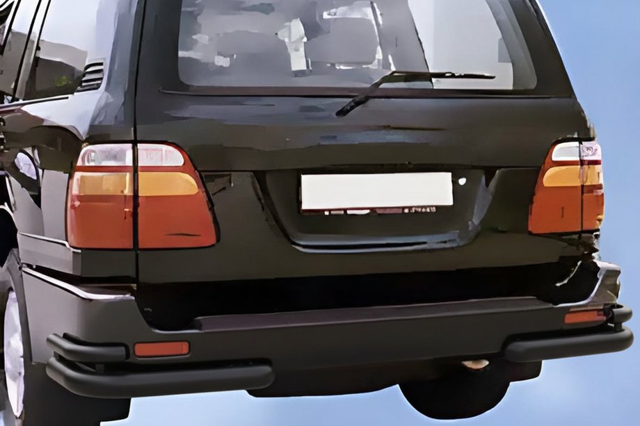 Toyota Land Cruiser 100 1998–2007 Zadnji vogalni ščitniki AK003-Double Black (2 kos, nerjaveče jeklo) Fotografija 3