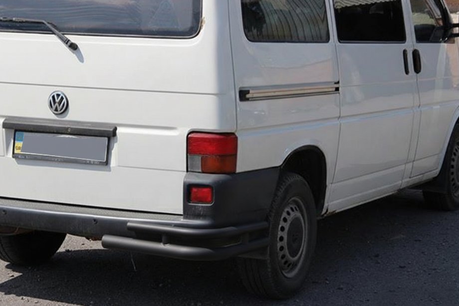Volkswagen T4 Transporter 1990–2003 Zadnji dvojni kotniki AK003-Double Black (2 kos, nerjaveče jeklo) Fotografija 3