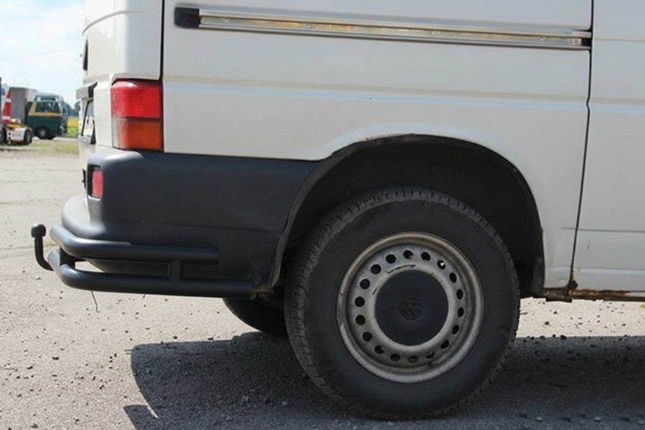 Volkswagen T4 Transporter 1990–2003 Zadnji dvojni kotniki AK003-Double Black (2 kos, nerjaveče jeklo) Fotografija 4