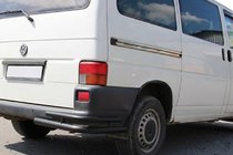 Volkswagen T4 Caravelle/Multivan 1990–2003 Zadnji dvojni kotniki AK003-Double Black (2 kos, nerjaveče jeklo) fotografija 1
