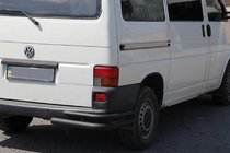 Volkswagen T4 Caravelle/Multivan 1990–2003 Zadnji dvojni kotniki AK003-Double Black (2 kos, nerjaveče jeklo) fotografija 4
