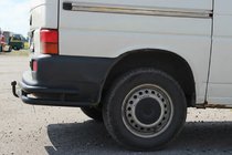 Volkswagen T4 Caravelle/Multivan 1990–2003 Zadnji dvojni kotniki AK003-Double Black (2 kos, nerjaveče jeklo) fotografija 2