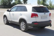 Kia Sorento II XM 2009–2014 Zadnji dvojni kotni loki AK003-подвійний Black (nerjavno jeklo) fotografija 4