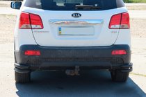 Kia Sorento II XM 2009–2014 Zadnji dvojni kotni loki AK003-подвійний Black (nerjavno jeklo) fotografija 2