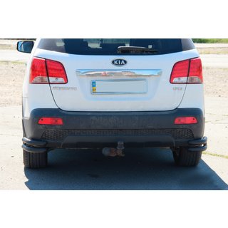 Zadnji dvojni kotni loki AK003-подвійний Black (nerjavno jeklo) Kia Sorento II XM 2009–2014 fotografija 2