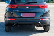 Kia Sportage 2015–2021 Zadnji zaščitni lok AK007 Black (nerjaveče jeklo) fotografija 2