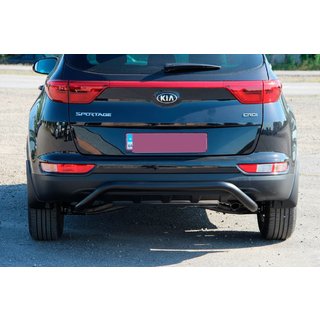 Zadnji zaščitni lok AK007 Black (nerjaveče jeklo) Kia Sportage 2015–2021 fotografija 2