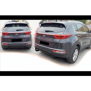 Zadnji zaščitni lok AK007 Black (nerjaveče jeklo) Kia Sportage 2015–2021 fotografija 4