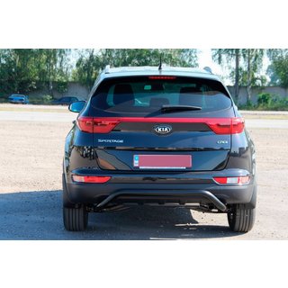 Zadnji zaščitni lok AK007 Black (nerjaveče jeklo) Kia Sportage 2015–2021 fotografija 3