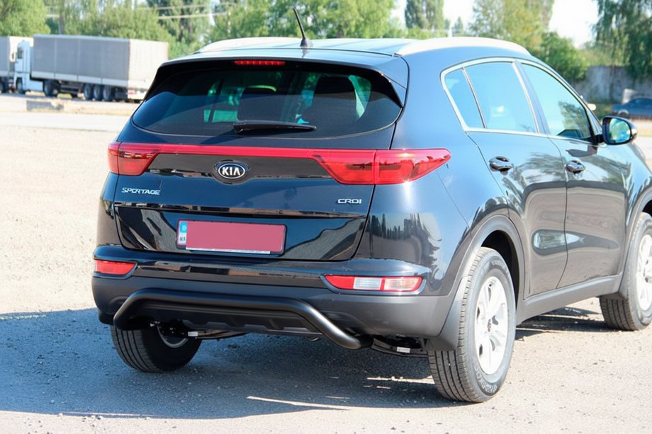 Kia Sportage 2015–2021 Zadnji zaščitni lok AK007 Black (nerjaveče jeklo) Image