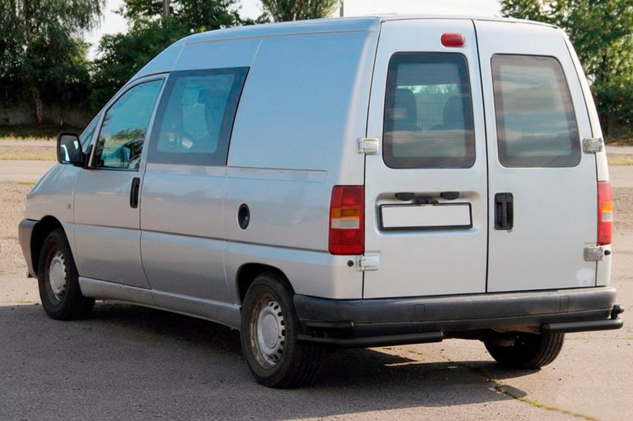 Fiat Scudo 1996–2007 Zadnji dvojni vogalni loki AK003-подвійний Black (nerjavno jeklo) Fotografija 4