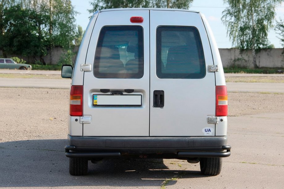 Peugeot Expert 1995–2007 Zadnji dvojni vogalni loki AK003-подвійний Black (nerjavno jeklo) Fotografija 4