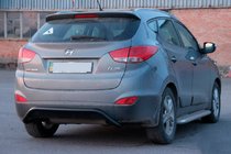 Hyundai IX-35 2010–2015 Zadnji zaščitni lok AK007 Black (nerjaveče jeklo) fotografija 2