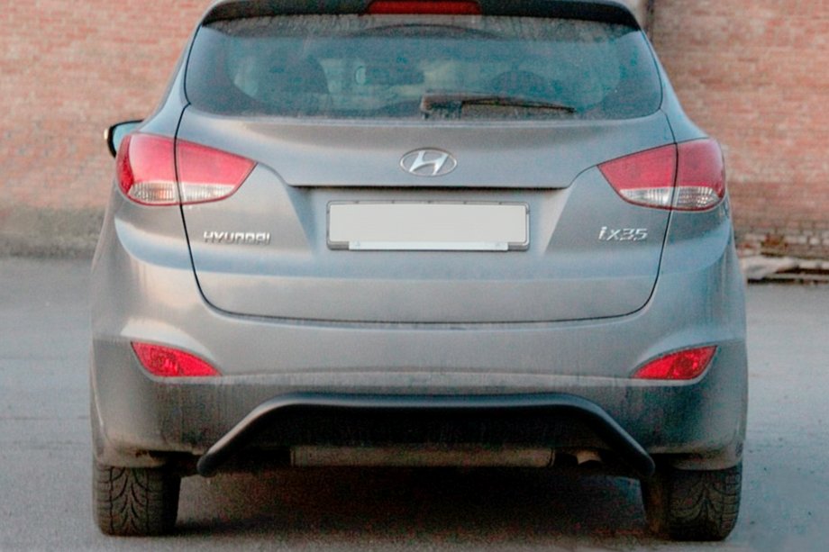 Hyundai IX-35 2010–2015 Zadnji zaščitni lok AK007 Black (nerjaveče jeklo) Image