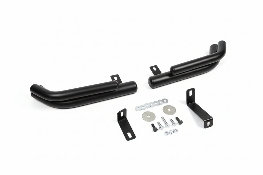 Hyundai Santa Fe 2 2006–2012 Zadnji dvojni kotni loki AK003-Подвійний Black (nerjavno jeklo) Fotografija 2