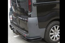 Nissan Primastar 2002–2014 Zadnji kotni loki AK003-Подвійний Črni (nerjavno jeklo) fotografija 3
