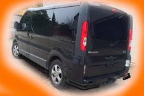 Opel Vivaro 2001–2015 Zadnji kotni loki AK003-Подвійний Črni (nerjavno jeklo) fotografija 3