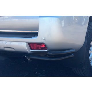 Zadnji kotni loki AK003-Подвійний Črni (nerjavno jeklo) Toyota Land Cruiser Prado 150 2009–2023 fotografija 2