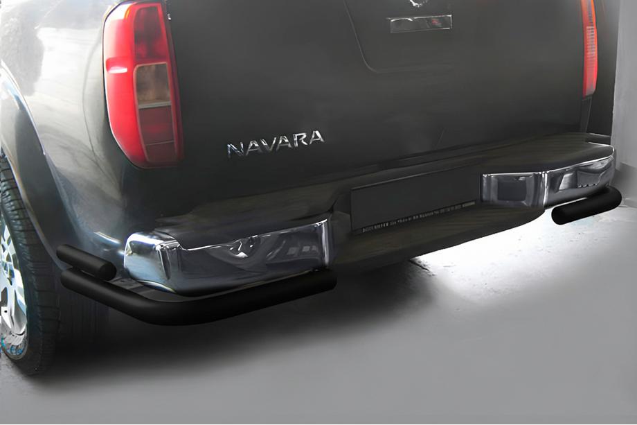 Nissan Navara 2006–2015 Zadnji zaščitni lok AK003-Double Black (nerjavno jeklo) Image