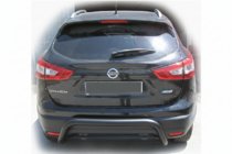 Nissan Qashqai 2014–2021 Zadnji zaščitni lok AK007-2 Black (nerjaveče jeklo) fotografija 1