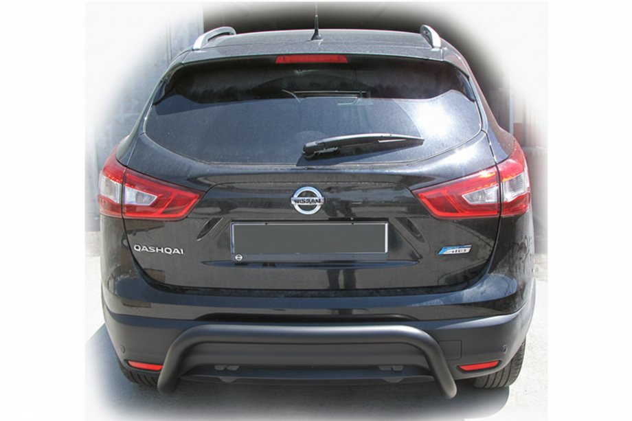 Nissan Qashqai 2014–2021 Zadnji zaščitni lok AK007-2 Black (nerjaveče jeklo) Image