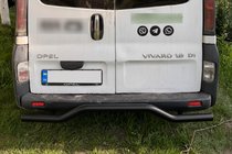 Opel Vivaro 2001–2015 Zadnji zaščitni lok AK006 Black (nerjavno jeklo) fotografija 1