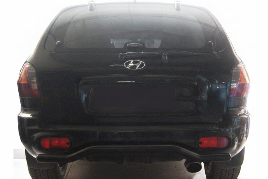 Hyundai Santa Fe 1 2000–2006 Zadnji zaščitni lok AK004 Black (nerjavno jeklo) Image