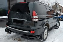 Toyota Land Cruiser Prado 120 2002–2009 Zadnji dvojni kotni loki AK003-2 Black (2 kos, nerjaveče jeklo) fotografija 1
