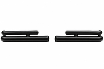 Toyota Land Cruiser Prado 120 2002–2009 Zadnji dvojni kotni loki AK003-2 Black (2 kos, nerjaveče jeklo) fotografija 6